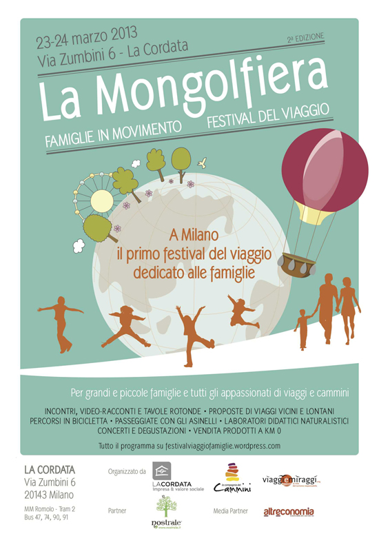 A Milano il primo festival del viaggio dedicato alle famiglie. 23-24 marzo, via Zumbini 6 La Cordata